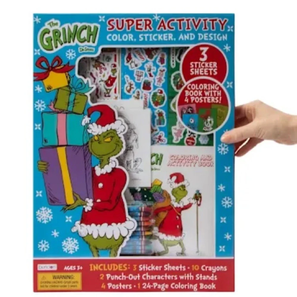 The Grinch Super Activity Set with stickers crayons coloring book and more!